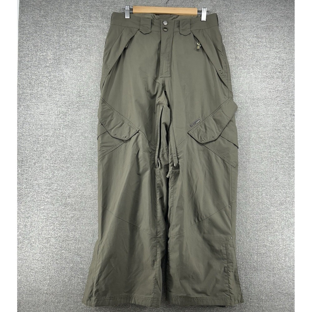 Sims Snowboarding Cargo Pants‎ Men Size Small Brown Lined Pockets